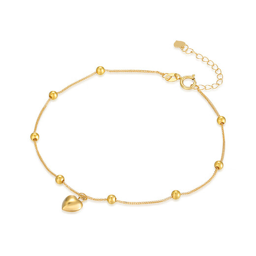 Zhongchi Dada Jewelry 18k Gold Small Love Bracelet Classic K Gold Quietly Heart-warming Love Bracelet Gift New Style Approximately 19cm/18K Gold Bracelet
