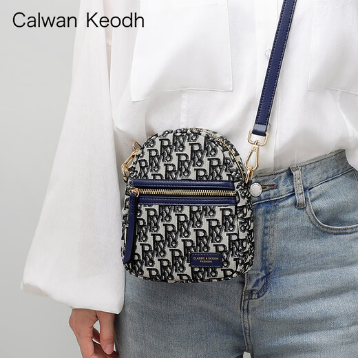CALWAN KEODH手机包包女包新款2025百搭轻奢单肩斜挎包小众生日圣诞礼物送女友 【宝蓝色】洋气小包实用走心女生闺蜜