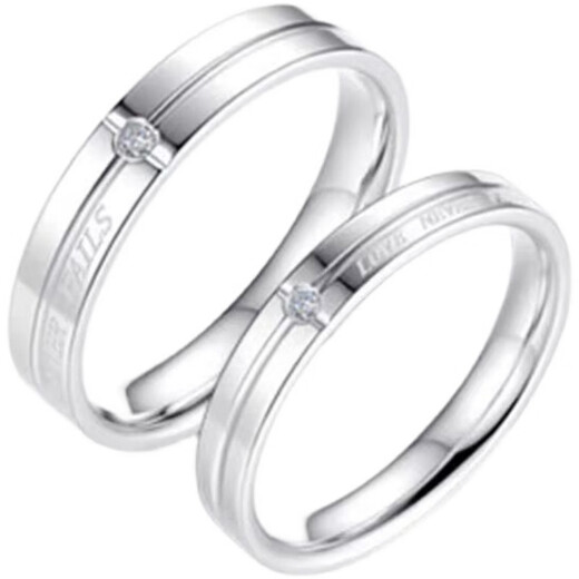 DR-FLVVS Fat Donglai's same style proposal diamond ring, platinum ring for couples, moissanite pairing ring, white l gold, men and women, 1 opening, heart-pounding platinum pairing ring + quality inspection certificate