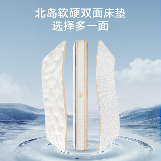 Beidao leather suspension bed made in Tokyo, North American cowhide reclining backrest, solid wood frame, master bedroom double bed 1.5 2 meters