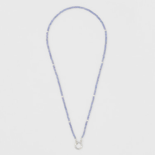 Fukuhisa Atrei jewelry Japanese retro light luxury S925 silver plated 14K gold tanzanite necklace Tanzanite necklace (excluding pendant) chain length 42cm