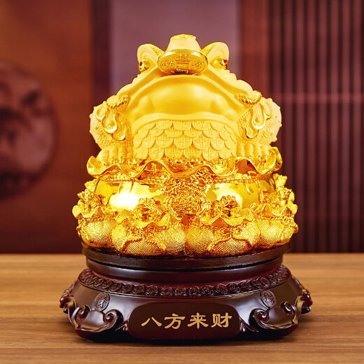 铜雀天骄金蟾招财摆件公司新店开业大吉礼物生意兴隆高档礼品金蝉大摆件 沙金大号尺寸约35*35*40cm