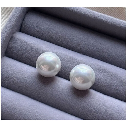 Meliades s925 shell pearl earrings, temperament, fashionable and popular colorful earrings, silver earrings, gifts for girls and girlfriends, colorful shell pearl silver earrings 14MM