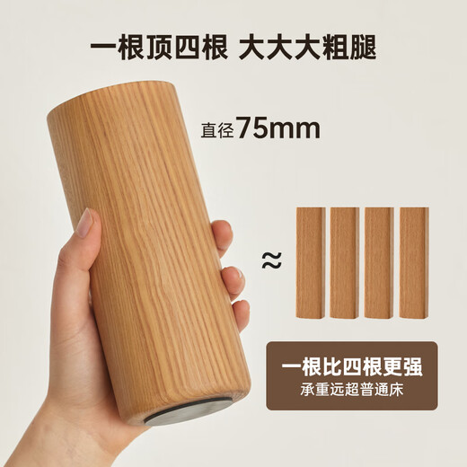 Lit en bois massif d'origine chambre principale lit grand lit en rondins de lit double lit en pente contre le grand lit 1,8 mètres x 2 mètres Lit Lit P5012