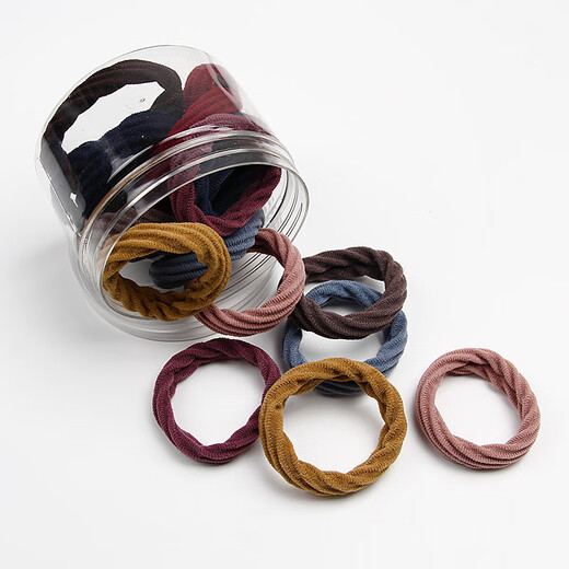 SAHANE Zuoyu high elasticity and durable seamless towel ring rubber band headband Korean version does not hurt hair hair rope women's simple hair tie hair accessories thread mixed color 10 pieces