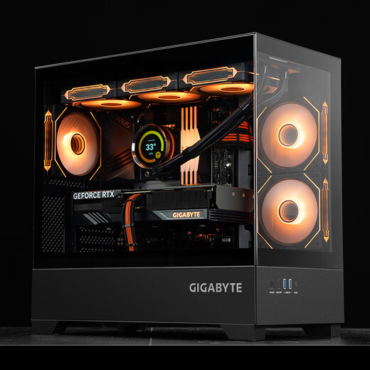 Gigabyte RTX5080/5070Ti/5060Ti/intel Intel Core Ultra7 265KF e-sports game fever live broadcast design desktop computer host four U7 265KF丨RTX5070Ti