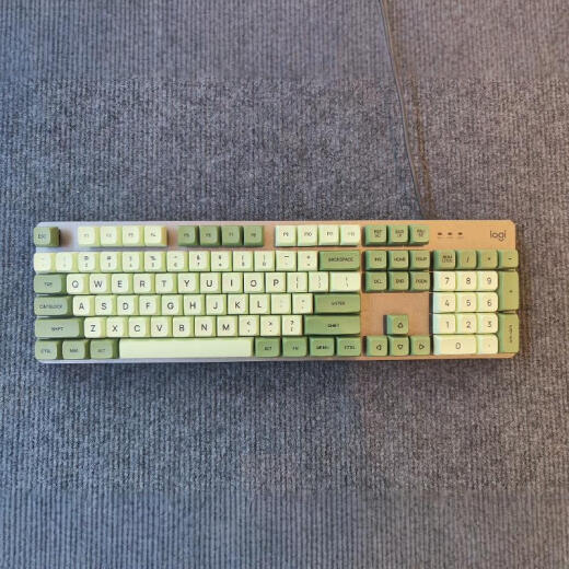 罗技（Logitech）原装罗技k845 k835有线机械键盘青红茶轴白色背光电脑办公游戏 k845 9新左右白色键帽