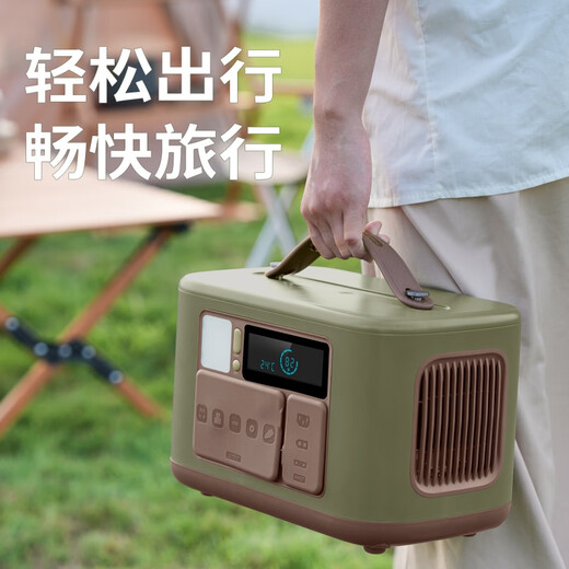 原始人（The Primitive）户外移动电源露营自驾游便携大容量充电电池220v 深林绿 【723Wh大容量】