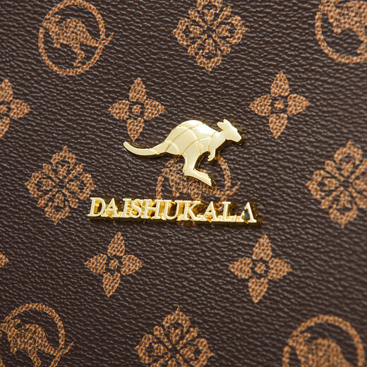 Kangaroo Kara gives mom a genuine leather shoulder bag for women on Mother's Day, tote bag, large capacity 2025 new European and American commuter handbag trendy brown (gift box + hand bag card holder) extra large bag length 31-thickness 12-height 29 cm