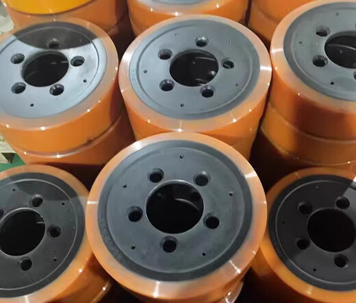 CLCEY Electric Hidráulico Manejo de la carretilla elevadora Conjunta de la rueda de la rueda Fuerza Hangzhou Story Diniu Drive Wheel Accesorios Cyan 330*13590 Siete agujeros