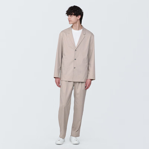 Мужская куртка Muji с длинным рукавом мужская куртка мужская весна и осенний костюм маленький костюм AC1W3A4S Light Beige L (175/100a)