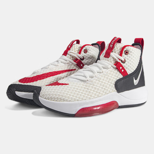 Nike (Nike) Casual Shoes Men's Shoes Summer New Sports Shoes Zoom Rize Практические тренировочные баскетбольные туфли BQ5398-101 FD9904-111 Black, White и Red 40