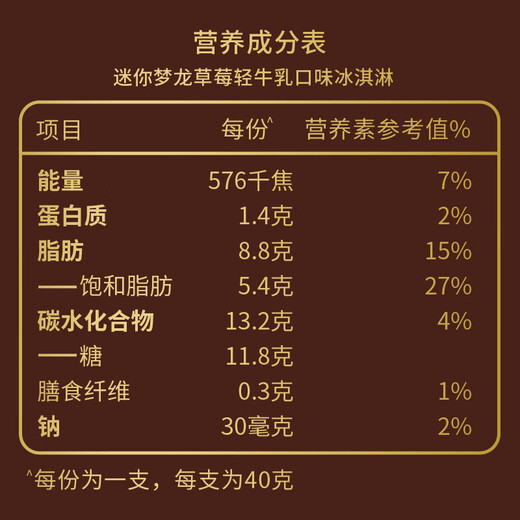 Menglong Wang Jiaer recommends Mini Menglong Strawberry Light Milk 40g*2 + Vanilla Flavor 42g*2 Ice Cream