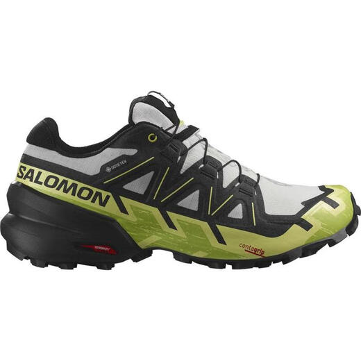 萨洛蒙（Salomon）男鞋越野跑鞋SPEEDCROSS6高回弹运动鞋抓地防水透气减震G9214 LUNAR ROCK/BLACK/SUNNY LI 10.5 /44 2/3
