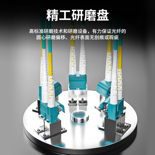 值计 电信级万兆光纤跳线LC-LC多模双芯OM3-304 低烟无卤入户光纤线 收发器尾纤8米ZLG3-LCLC08