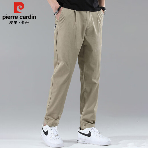 Pierre Cardin Business Casual Hosen Männer Sommer dünne schlanke Straße Hosen Männer strecken High-End-Hosen Herren Khaki 32