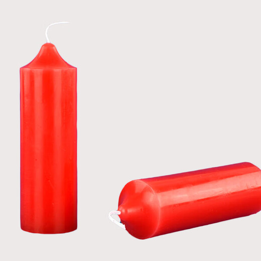 Yigongda Jingcang Suda Bold Candle Large Smoke-free Daily Experimental Power Outage Emergency 5*20cm (2 Pack) White