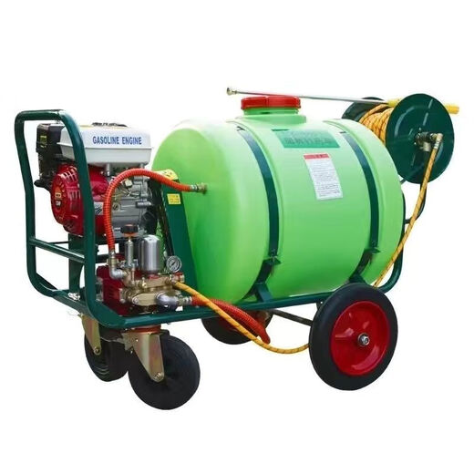 Gasoline powered hand push sprayer non-electric 2024 new high-pressure agricultural sprayer disinfection sprayer truck 300L 1 piece with 100m pipe
