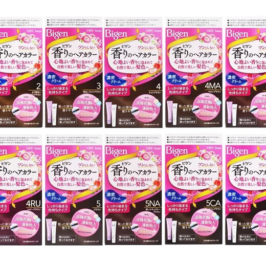 Meiyuan (MEIYUAN) Plant Hair Color Flower Fruit Flavor Hair Color Cream Women's Hair Color Cream Brown Series Cover White Hair Not Stimulating 5CA Dark Coffee Color (New Package)