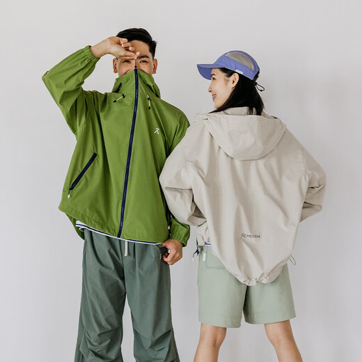 ACMEITEM new outdoor couple hooded jacket three-proof multi-color casual jacket for men and women dark eggplant purple S