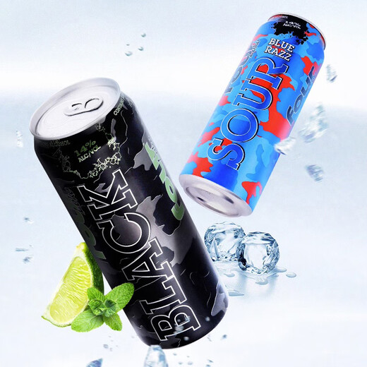 Fourloko imported from the United States, Slok pre-mixed cocktail, foreign wine, Internet celebrity highly potent fruity wine combination package, pink peach flavor 695ml*6 cans