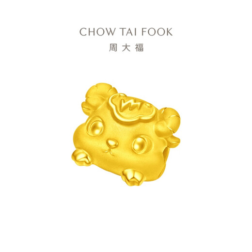 周大福十二生肖 吉祥趴趴萌兽足金黄金转运珠送礼 多款可选 EOR829 趴趴羊