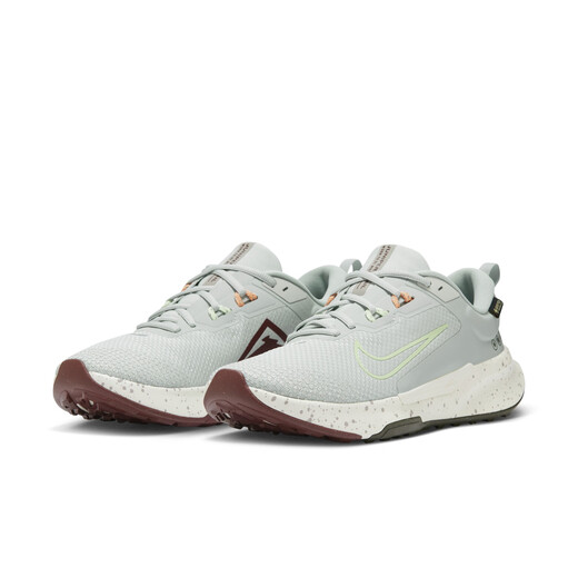 耐克（NIKE）官方JUNIPER TRAIL 2 GORE-TEX男户外越野跑步鞋秋HM9734 003浅银/微黄绿/大学灰/暗队红/红杉绿/杏粉 41