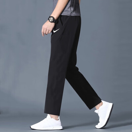 耐克（NIKE）男装运动服套装25夏新款休闲polo衫短袖T恤宽松直筒裤长裤 两件套 FN3895-010+FB7491-010 M【170-175cm/110-120斤】