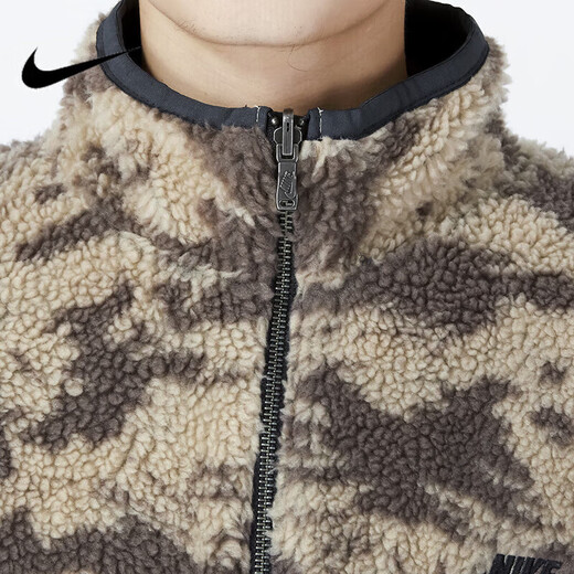 耐克（NIKE）男装新款SB滑板运动服摇粒绒保暖休闲翻领夹克外套 DQ4885-010 M