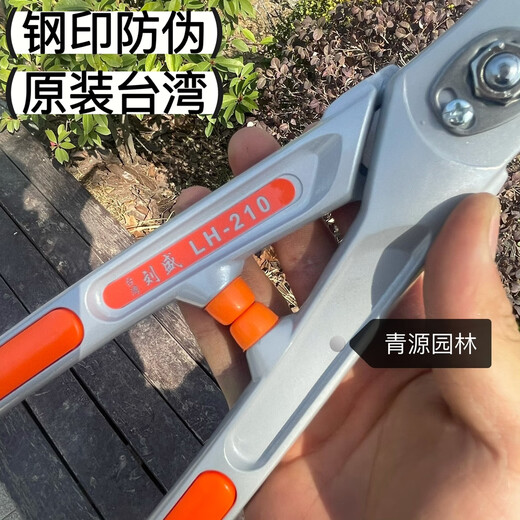Huili imported Taiwan LH-210 hedge shears, branch shears, large flat shears, large scissors, flower gardening tools (Liu Sheng LH-210 hedge shears