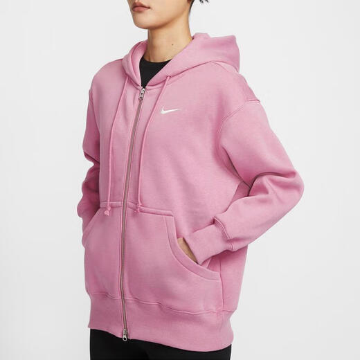 Nike (Nike) Sportswear Phoenix Fleece Fleece Frauen in Übergröße in voller Länge Reißverschlussplatte plus Fleece Hoodie DQ5759-699 m