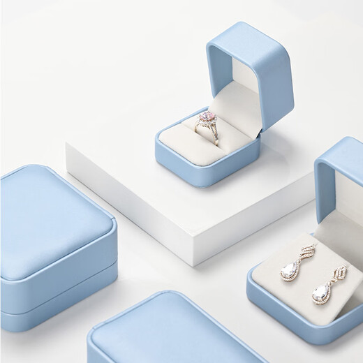 
Duobaoni Jewelry Box High-end Rounded PU Leather Ring Box Bracelet Pendant Earring Box Gift Jewelry Packaging Box Customized Logo Bracelet Box-H15904