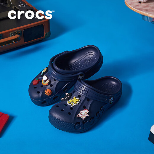 Crocs Crocs Beyer Chaussures de grotte pour enfants garçons et filles Sac extérieur-toe plage chaussures de plage pantoufles / 207013/207012 Dark Blue-410 33 (200 mm)