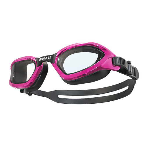 Whale S4 professional children's anti-fog swimming goggles, non-leakable, waterproof, eye protection, training swimming goggles, 1888 days fogging, replacement, haze blue (transparent lens) + free swimming cap