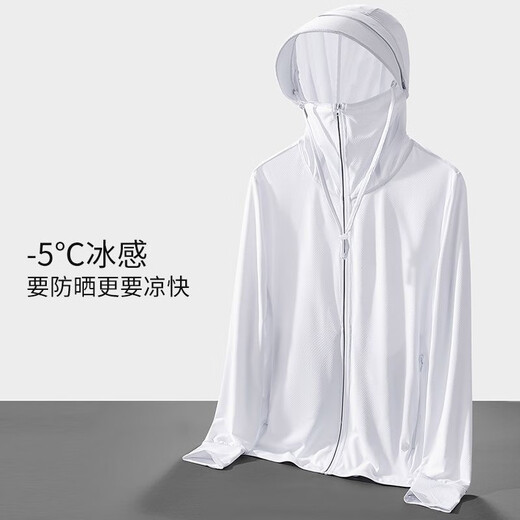Jingxu Ice Silk Sun Protection Clothing Men's Summer Quick-Drying Breathable Jacket Outdoor Fishing Clothing Large Size Sports Running Couple Sun Protection Clothing Navy-Single Piece Main Picture Style 2XL Recommended Weight 130-145 Jin Jin is equal to about 0.5 kg