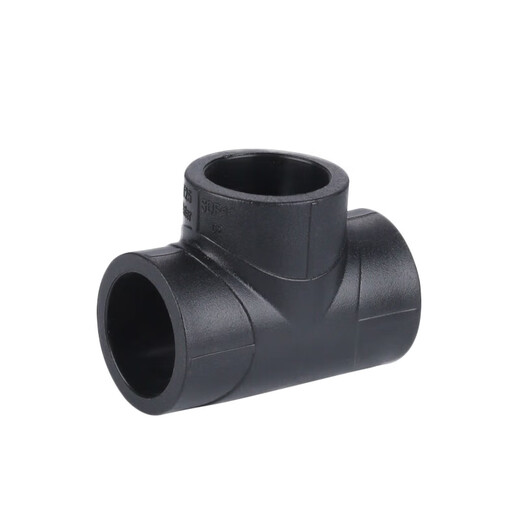 Jinniu Pipe Industry PE Butt Equal Diameter Tee Standard Size Ratio SDR11 Specifications 75mm Black 75mm PE
