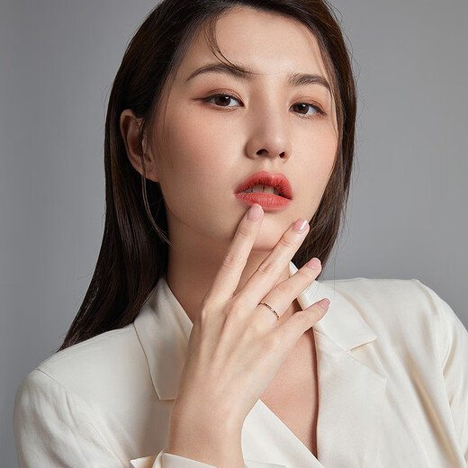 Saturday Fortune 18K gold ring for women, simple colored gold plain ring birthday gift KI015177 No. 14