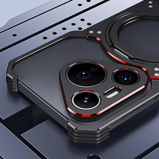 Huawei (HUAWEI) Pura70Pro cooling mobile phone case anti-fall metal frame Pura70Ultra aluminum alloy bracket mobile phone case silver single frame without lens (arm) Huawei Pura70Pro+