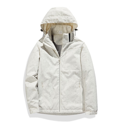 Chaqueta de gabardina de vancamel de camello occidental de las mujeres más la chaqueta corta espesada con capucha con capucha suave de la capa de choque de una sola capa 9930S Polvo de pezón Zi - Mujeres [color sólido] 2xl