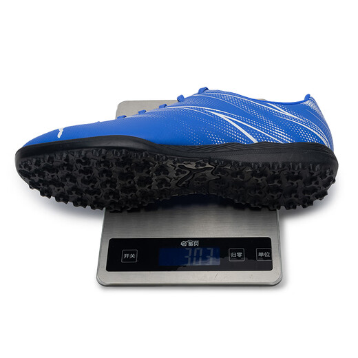 Puma (PUMA) Men's Football Shoes 2025 Winter New Human Grass Actual Non-Slip Wear-Resistant Actual Adult TT Broken Spike Football Shoes Blue-Puma White TT 107478-09/Photo Refund 5 40.5 (260mm)