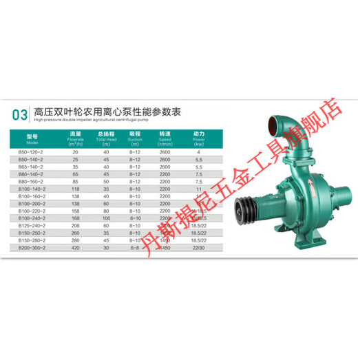 Danstini Hochdruck hoher Kopf hoher Durchfluss Doppellaufer-Zentrifugalpumpe Wasserpumpe Ackerland Bewässerung Diesel Motorschlepppumpe HXM674 3 Zoll Nr. 5 B80-140-2