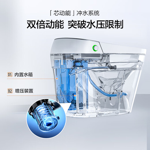 Hengjie (HEGII) smart toilet H35 unlimited water pressure with water tank foam shield smart toilet HCE863A01-305