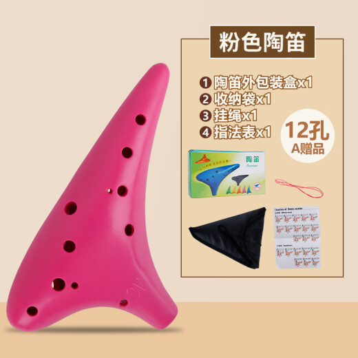 音域（RANGE）防摔陶笛12孔AC中音C调树脂塑料儿童初学入门教学乐器学校专用