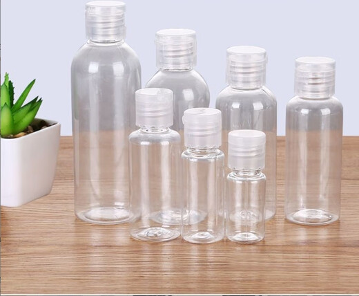 Manba fish pointed mouth bottle 10/20/30/50/100/200 small empty bottle plastic bottle lotion transparent repackaging squeeze bottle pointed mouth bottle 100ml 2 pieces