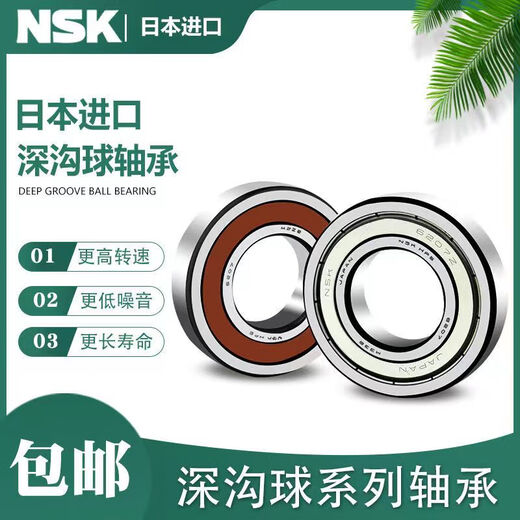 NSK电动三轮车轴承6001 6002 6200 6201 6202 6300 6301 Z RS 6200Z铁盖密封