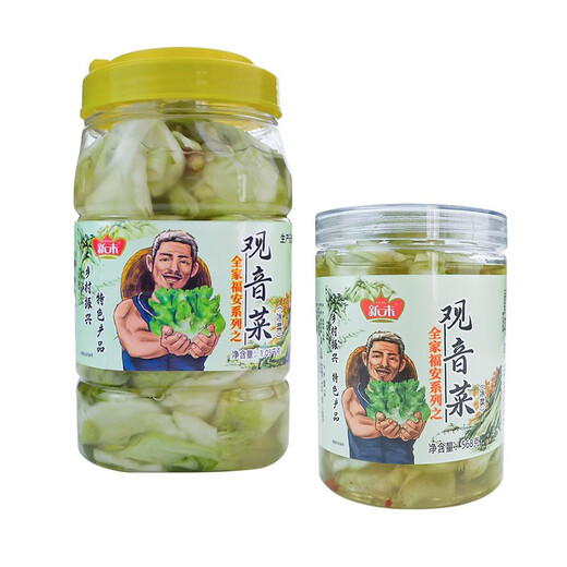 新未新味观音菜脆嫩儿菜芥菜拌饭菜娃娃菜儿童泡菜酸甜爽口下饭淡榨菜 1050g观音菜X1瓶