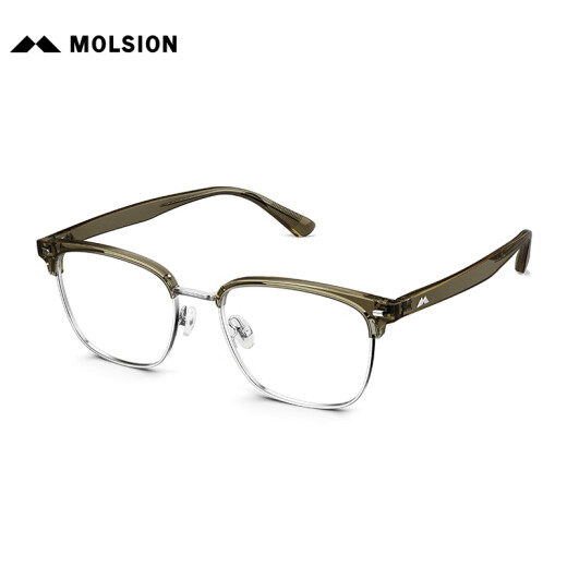 MOLSION Mosen glasses Xiao Zhan same style eyebrow line half frame myopia mirror frame MJ6195