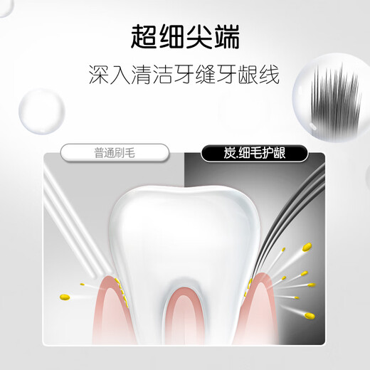 Colgate Fine Bristle Gum Protection Binchotan Charcoal Soft Bristle Adult Toothbrush Travel Size*1 Style and Color Shipped Randomly OCC