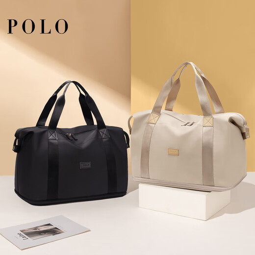 POLO travel bag men's expandable travel storage bag fitness bag short-distance lightweight handbag women's portable luggage bag