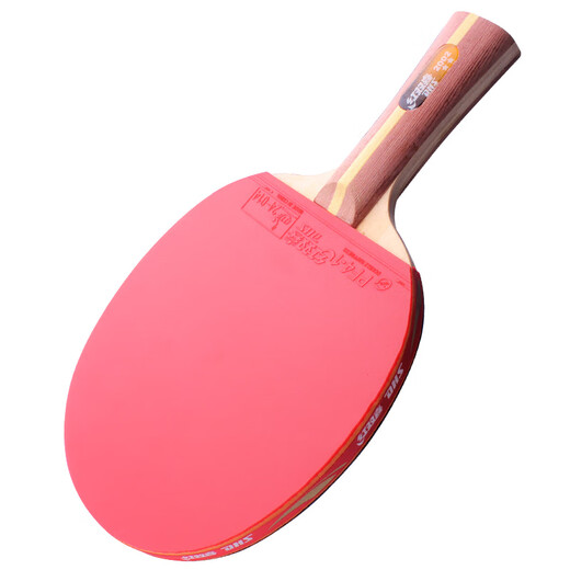 Double Happiness two-star single-shot table tennis racket horizontal shot for children, elementary school students, beginners, professional grade 2-star table tennis racket two-star single shot horizontal shot, including table tennis + racket set